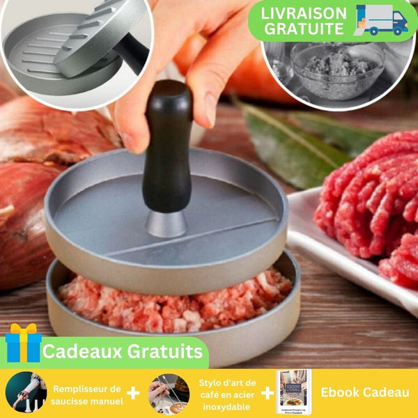 Moule à Steak Haché | Cuisine Confort Élite PressMaster®+Pack cadeaux gratuit